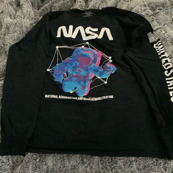 Other - NASA Tee Mens SzM black neon graphic
